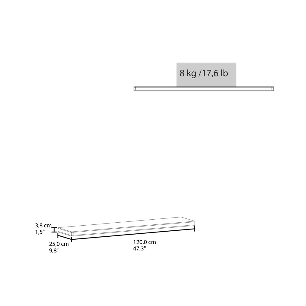 47" Wide Floating Shelves Set of 2