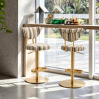 Modern Striped Fabric Bar Stool BS-270