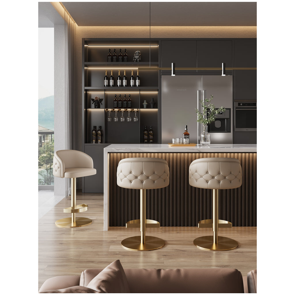 Adjustable Height Short Counter Stool