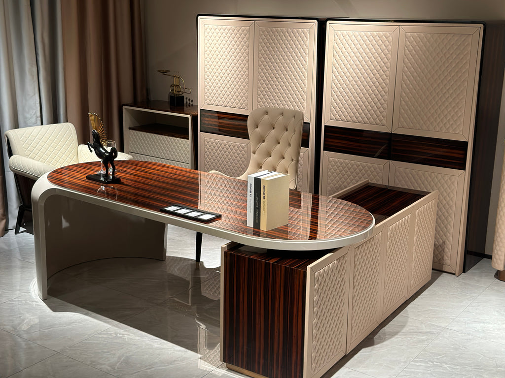 Luxury Curve Wooden Executive Desk