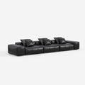 Modern Black Pixel Sofa, Minimalist Upholstered Corner Sofa for Living Room 910#