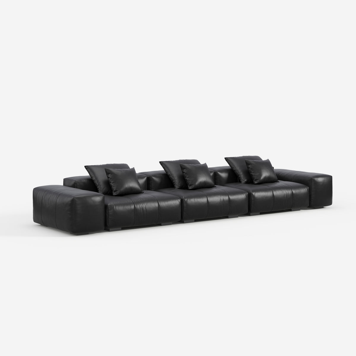 Modern Black Pixel Sofa, Minimalist Upholstered Corner Sofa for Living Room 910#