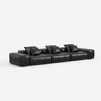 Modern Black Pixel Sofa, Minimalist Upholstered Corner Sofa for Living Room 910#