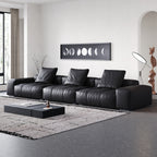 Modern Black Pixel Sofa, Minimalist Upholstered Corner Sofa for Living Room 910#