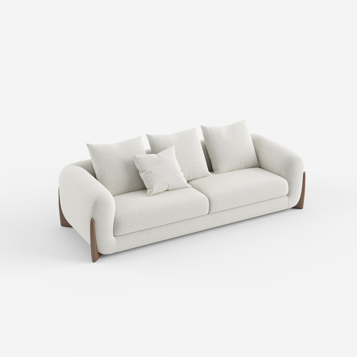 Modern Light Grey Fabric Sectional Sofa, Minimalist Upholstered Corner Sofa for Home 950#