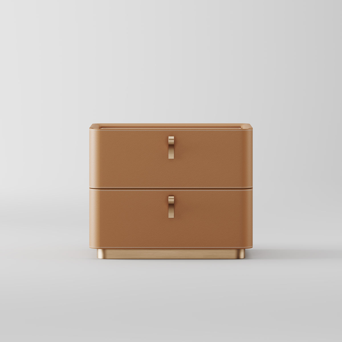 Solid Wood 2-Drawer Bedside Nightstand for Bedroom Storage BT-6003
