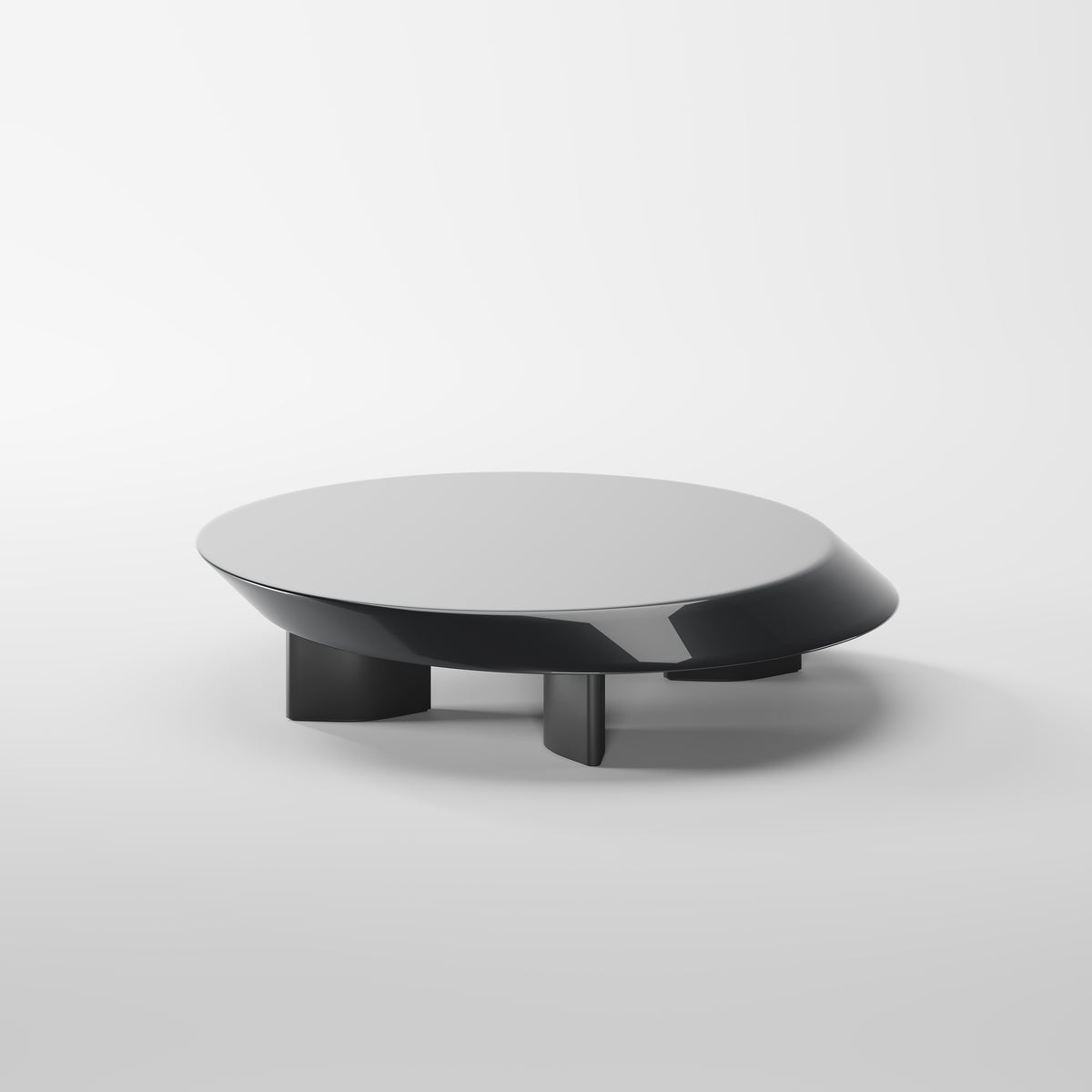 Irregular Curved Low-profile Coffee Table for Villa Project CT-1010