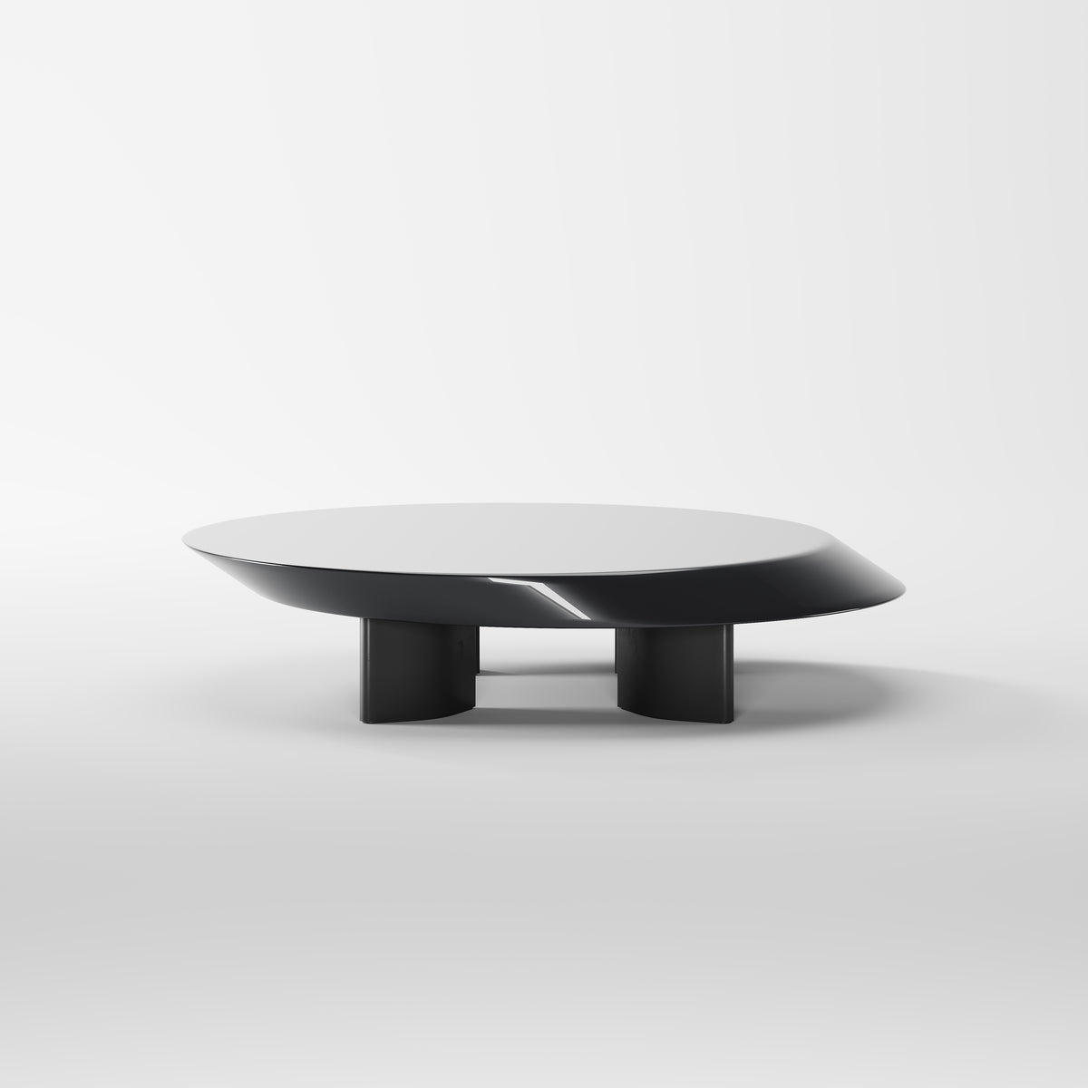 Irregular Curved Low-profile Coffee Table for Villa Project CT-1010