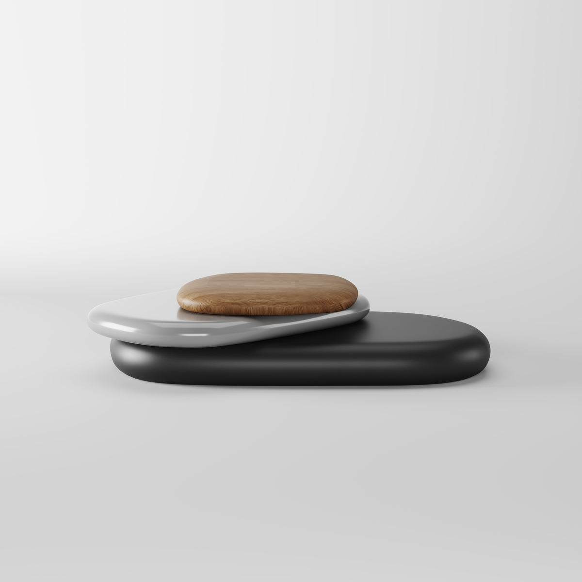 Stacked Stone Shape Nesting Coffee Table for High-end Residence CT-1013