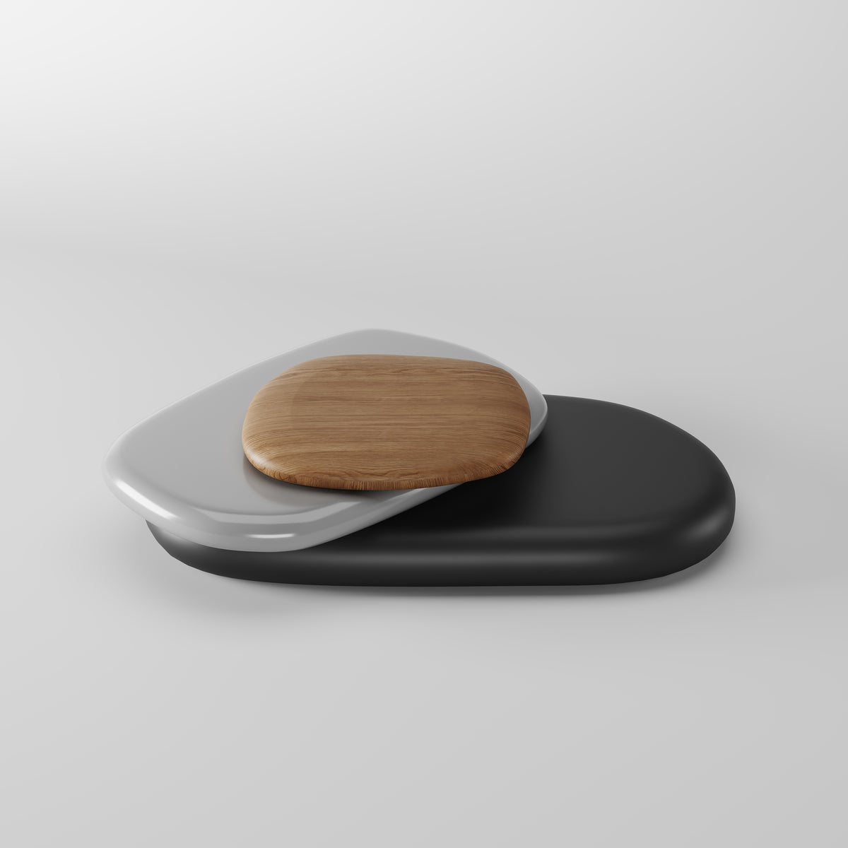 Stacked Stone Shape Nesting Coffee Table for High-end Residence CT-1013