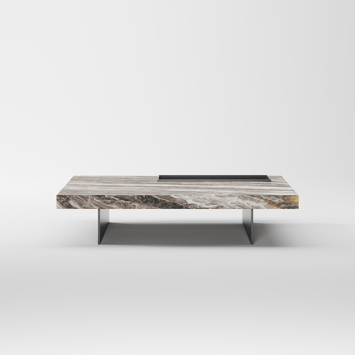 Marble Top Metal Base Coffee Table for Luxury Living Room CT-1014