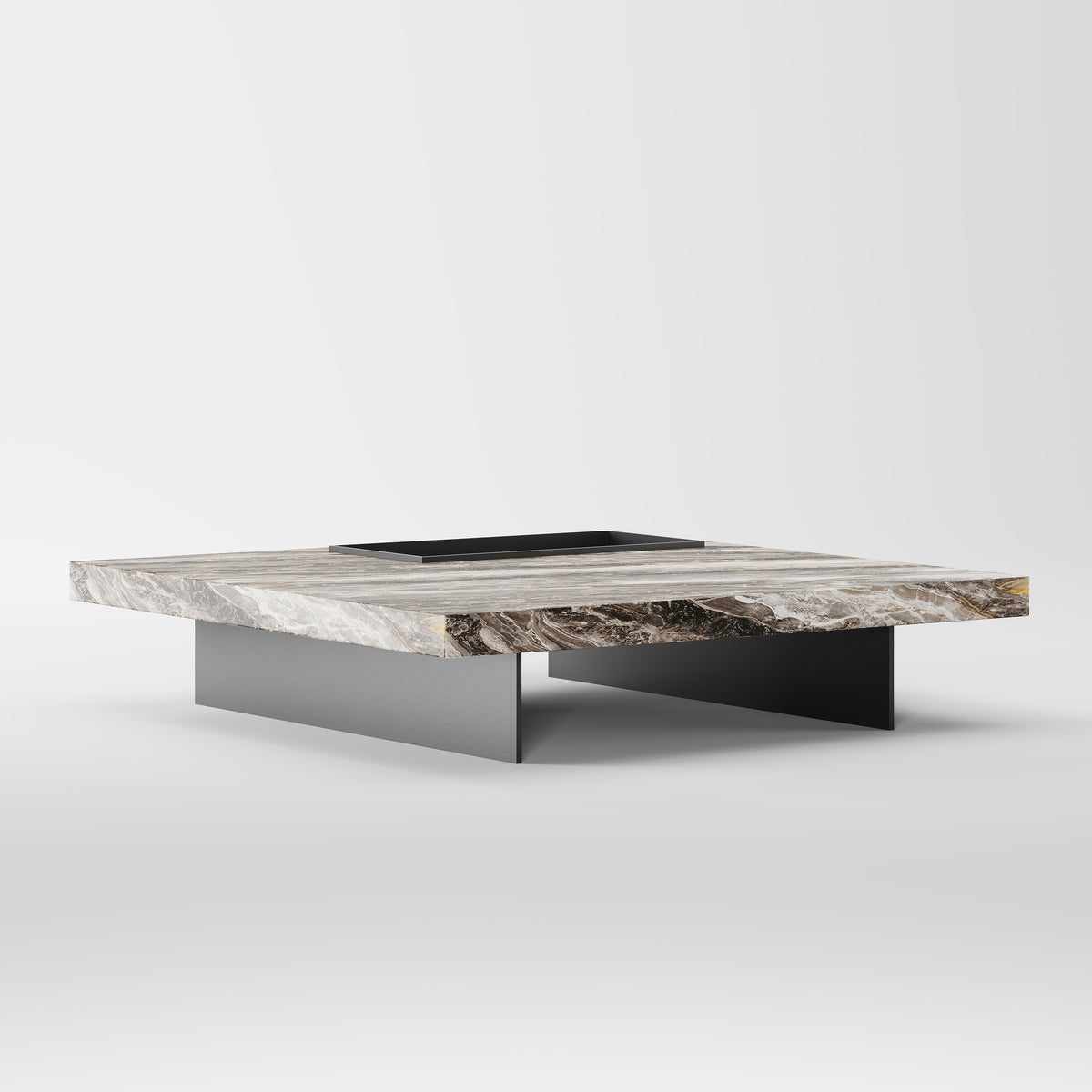 Marble Top Metal Base Coffee Table for Luxury Living Room CT-1014