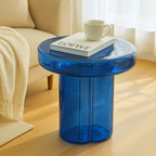 Nordic Minimalist Stained Glass Accent Table – Fully Assembled | CAROCC