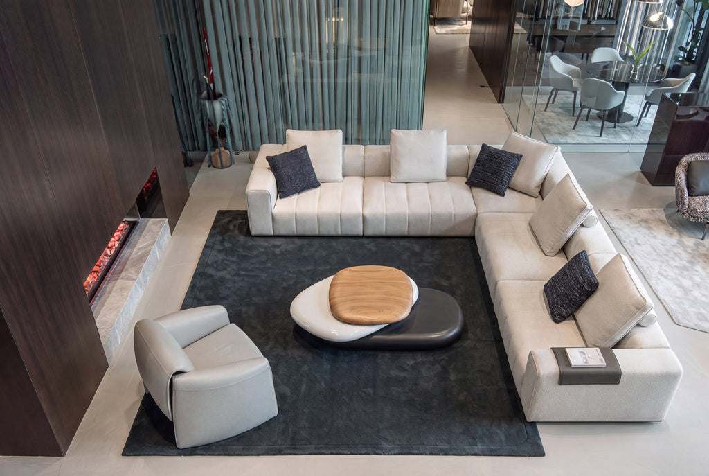 Custom Upholstered Sofa Set for Luxury Lobby Project SF-1029