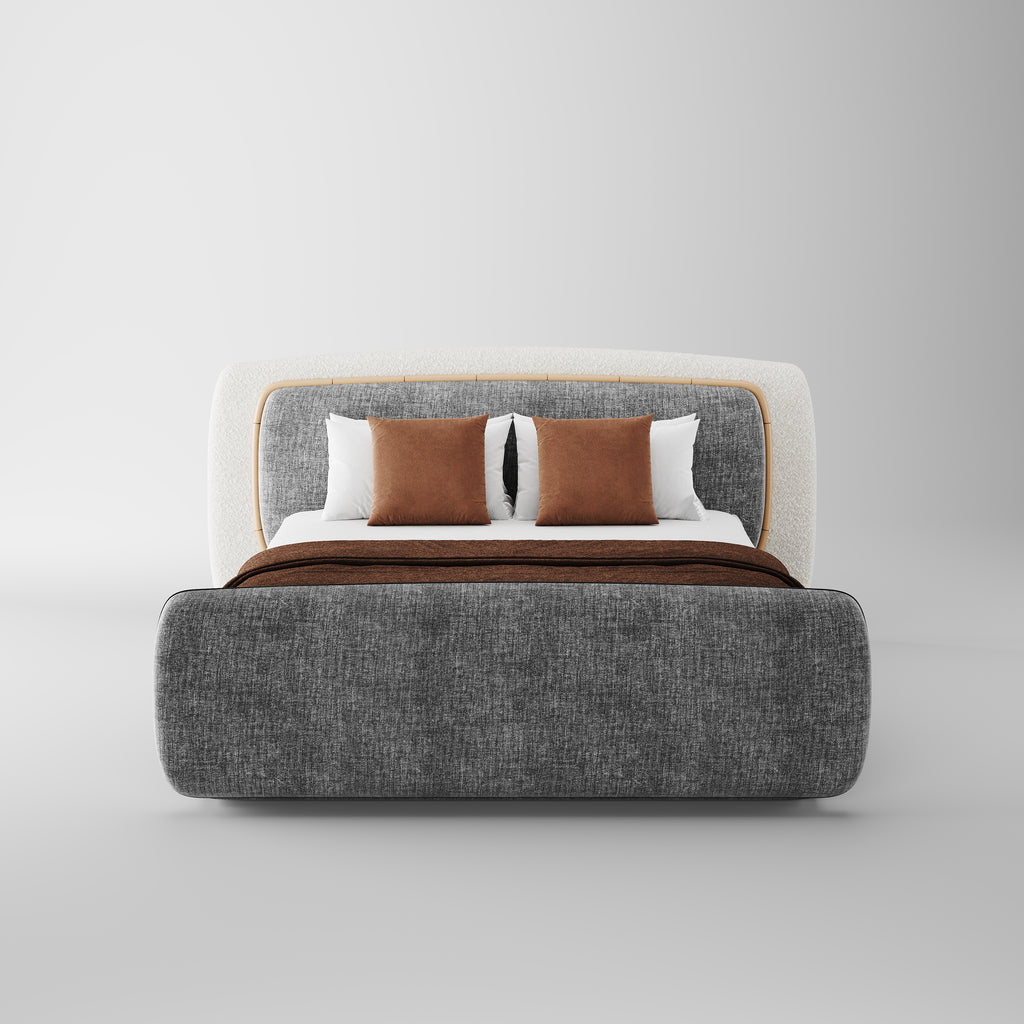 Two-tone Upholstered Platform Bed DB-1002