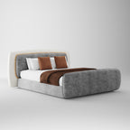 Two-tone Upholstered Platform Bed DB-1002