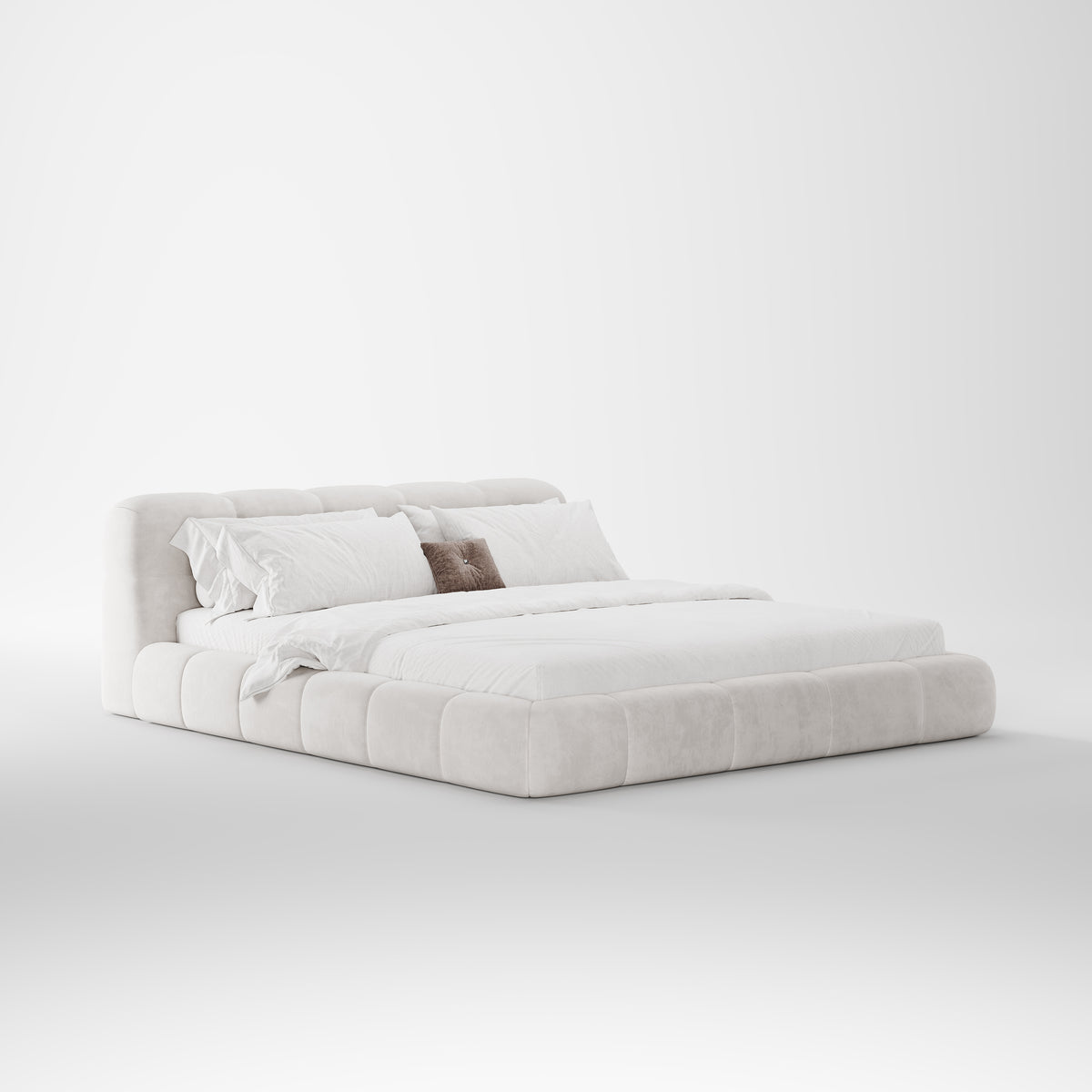 Minimalist Low-profile Fabric Bed DB-1003