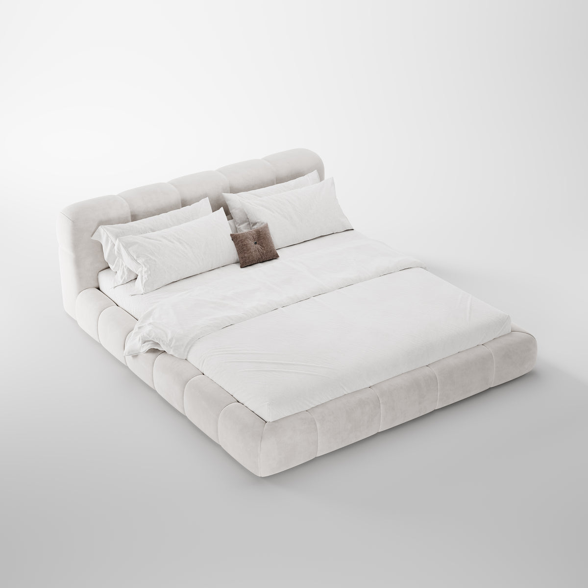 Minimalist Low-profile Fabric Bed DB-1003