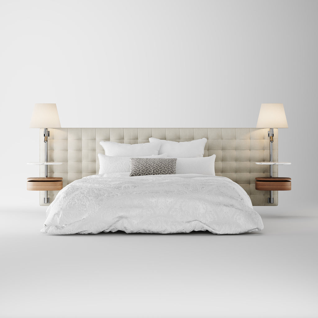 Classic Fabric Headboard Bed DB-1004