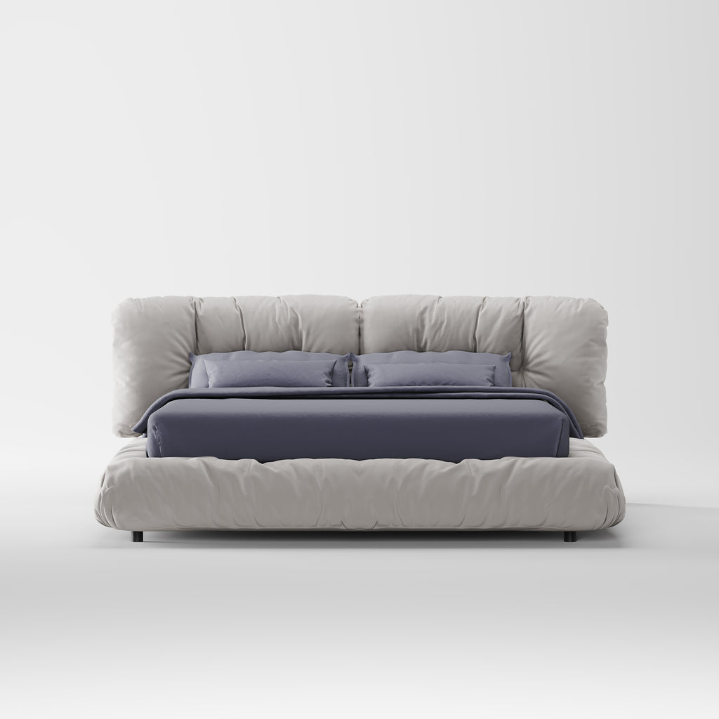 Plush Fluffy Upholstered Platform Bed DB-1005