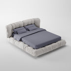 Plush Fluffy Upholstered Platform Bed DB-1005
