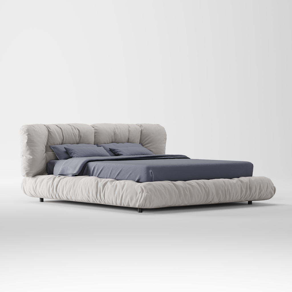 Plush Fluffy Upholstered Platform Bed DB-1005