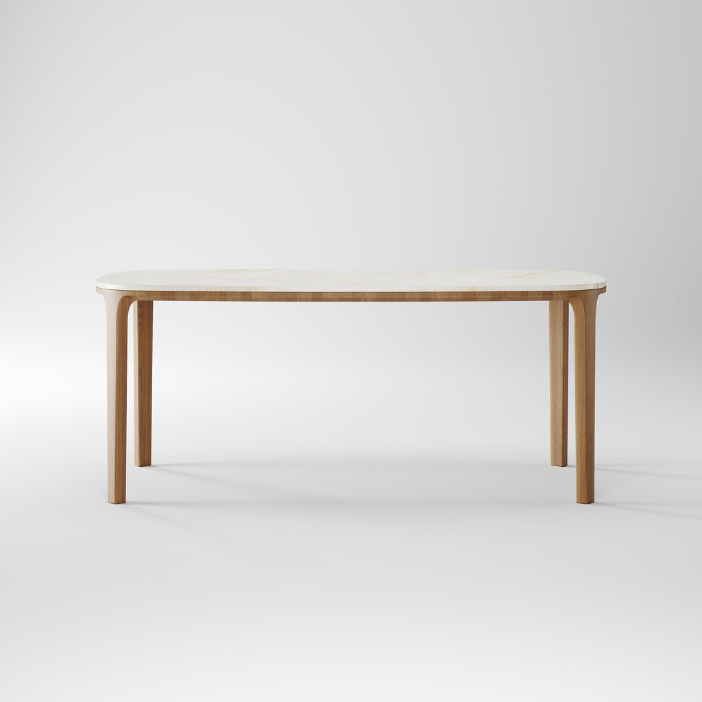 Light Solid Wood Simple Dining Table for Home Interior DT-2002