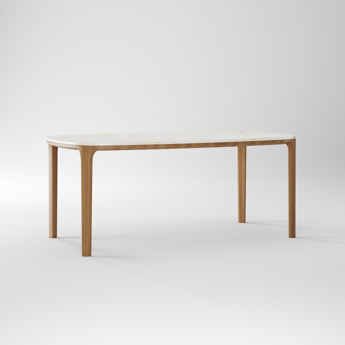 Light Solid Wood Simple Dining Table for Home Interior DT-2002