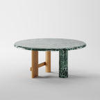 Marble & Solid Wood Round Dining Table DT-2005