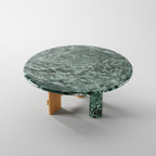 Marble & Solid Wood Round Dining Table DT-2005