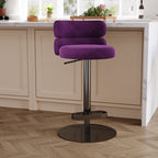 Modern Swivel Adjustable Height Kitchen Counter Bar Stools with Footrest for Living Room Dining Room