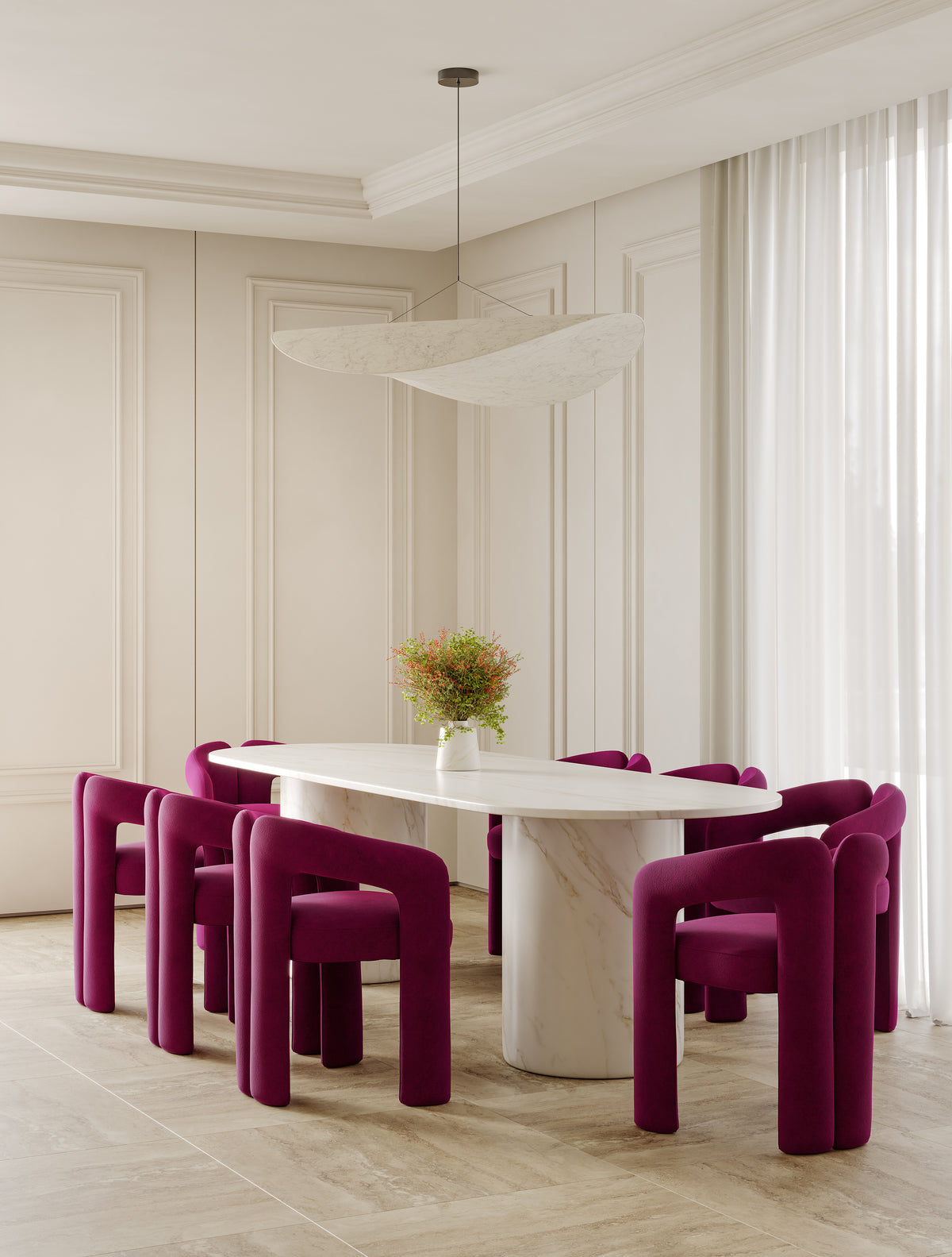 Architectural Molded Accent Leisure Chair for Villa Lounge LC-1003