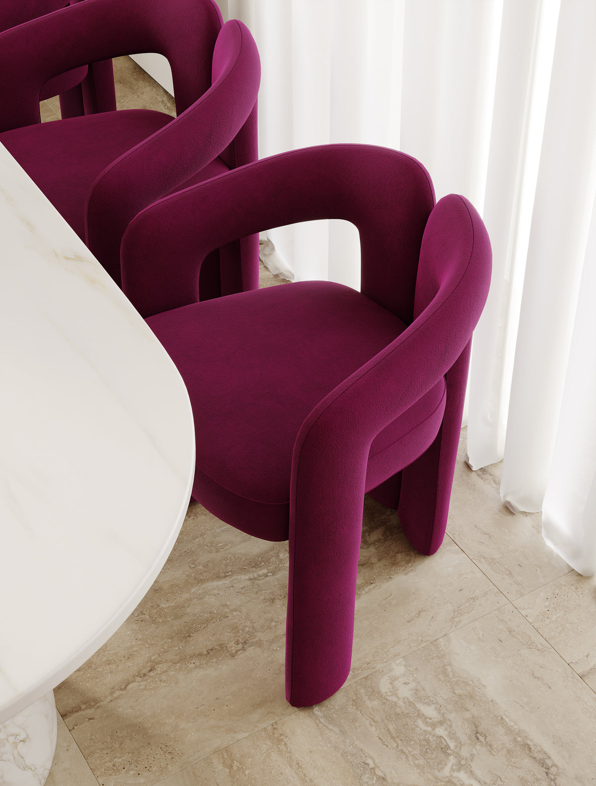 Architectural Molded Accent Leisure Chair for Villa Lounge LC-1003