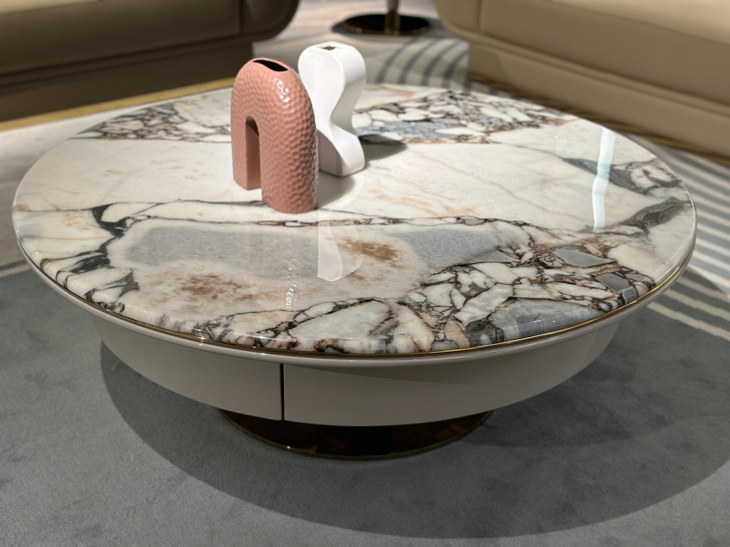 LuxeMarble Rotunda Tea Table