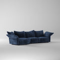 Deep Blue Modular Fabric Sofa for Hotel Lobby Project SF-1007