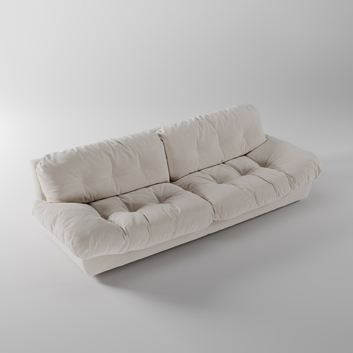 Minimalist Fluffy Upholstered Sofa for Residential Interior SF-1008