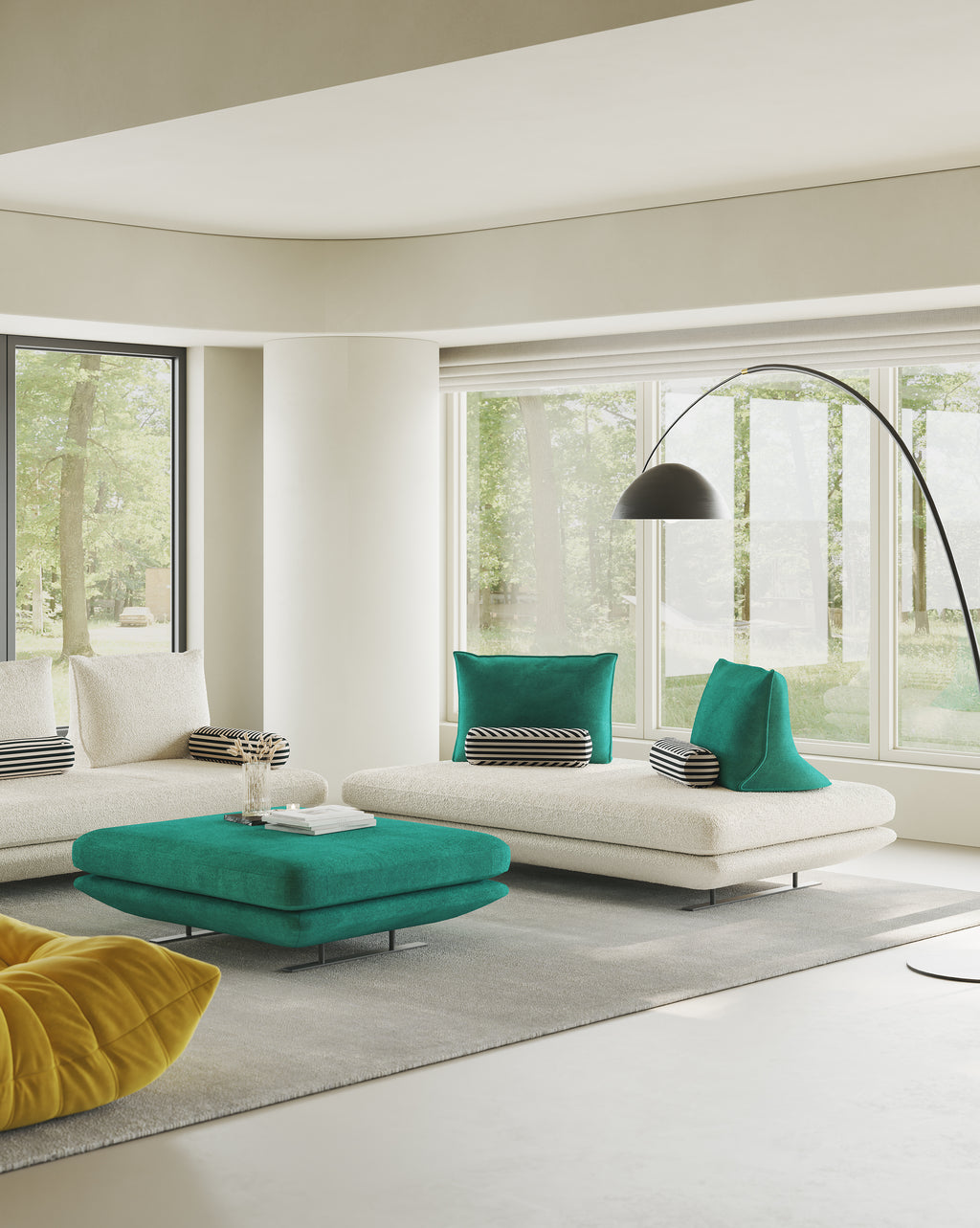 Bright Color Accent Sofa for High-end Apartment SF-1014