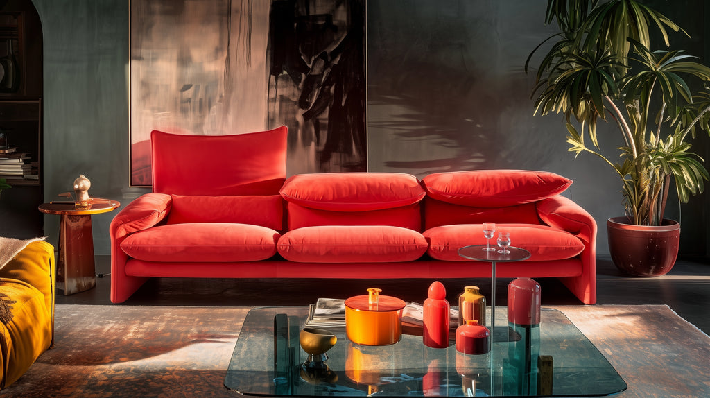 Vibrant Fabric Leisure Sofa for Villa Living Room SF-1017