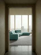 Custom Arc Fabric Sofa SF-1018