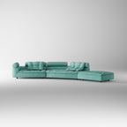 Custom Arc Fabric Sofa SF-1018