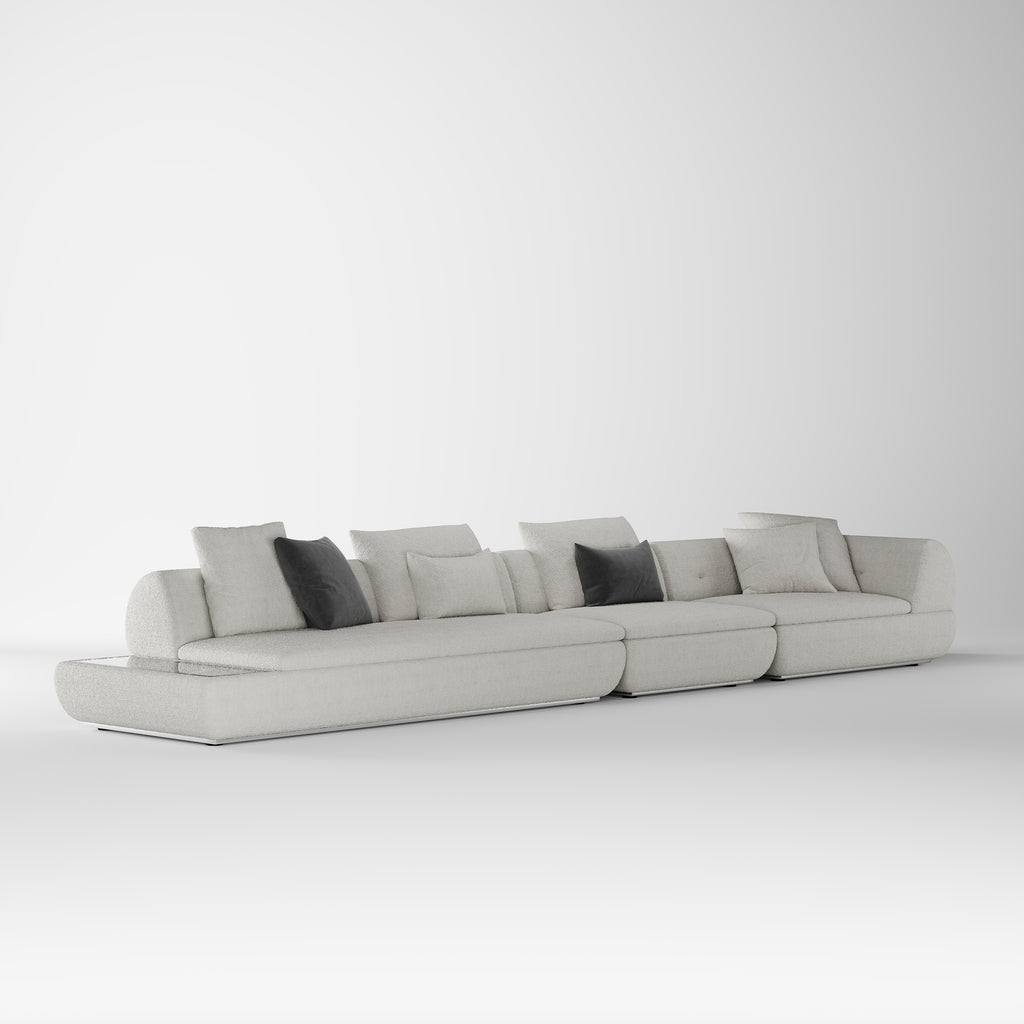 Neutral Tone Fabric Sofa for Hotel Guest Room SF-1019