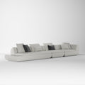 Neutral Tone Fabric Sofa for Hotel Guest Room SF-1019