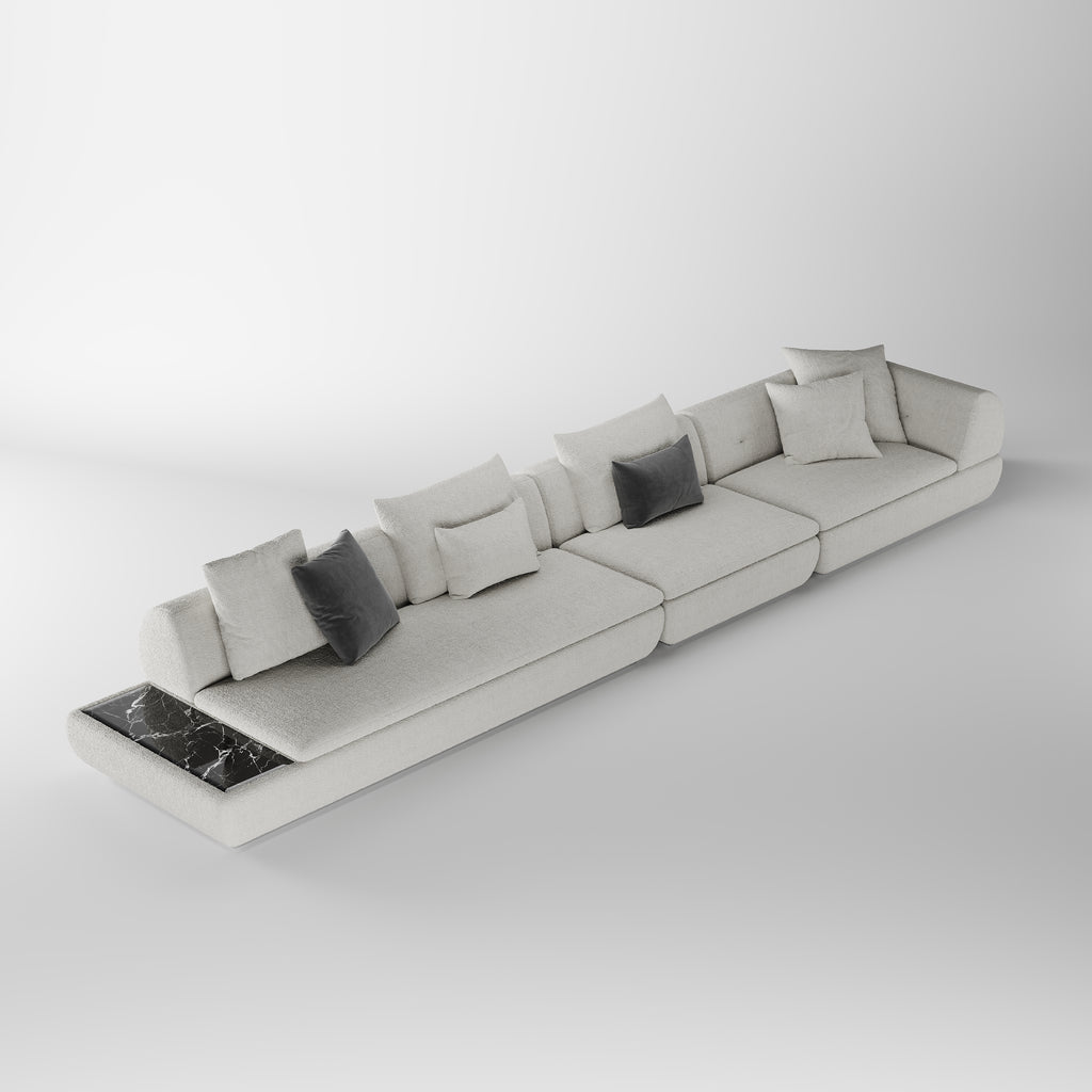 Neutral Tone Fabric Sofa for Hotel Guest Room SF-1019
