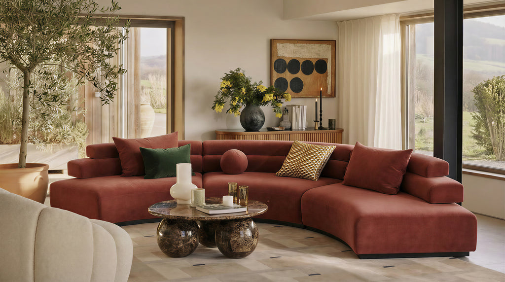 Soft Fabric Sectional Sofa for Home Interior Space SF-1023