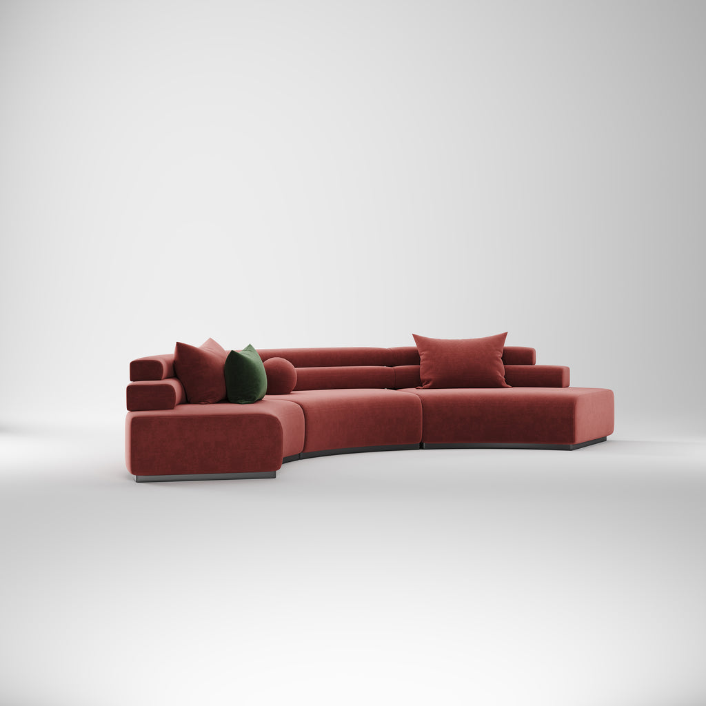 Soft Fabric Sectional Sofa for Home Interior Space SF-1023