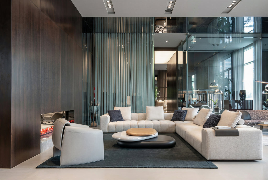 Custom Upholstered Sofa Set for Luxury Lobby Project SF-1029