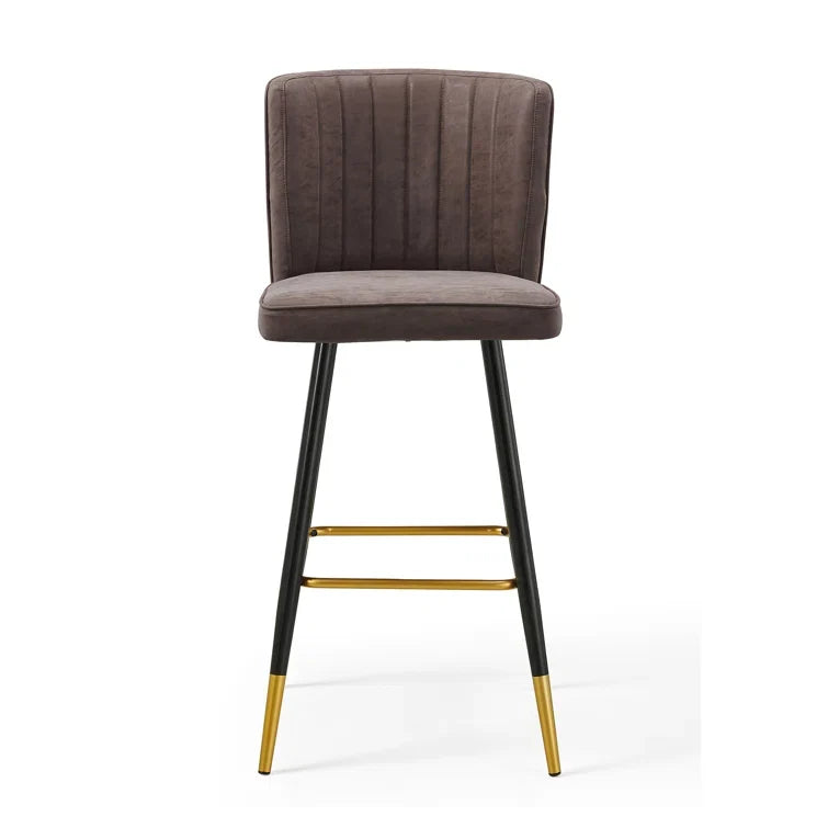 Upholstered 30'' Counter Stool with Metal Frame(Set of 2)
