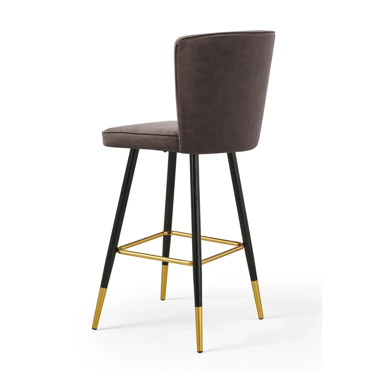 Upholstered 30'' Counter Stool with Metal Frame(Set of 2)