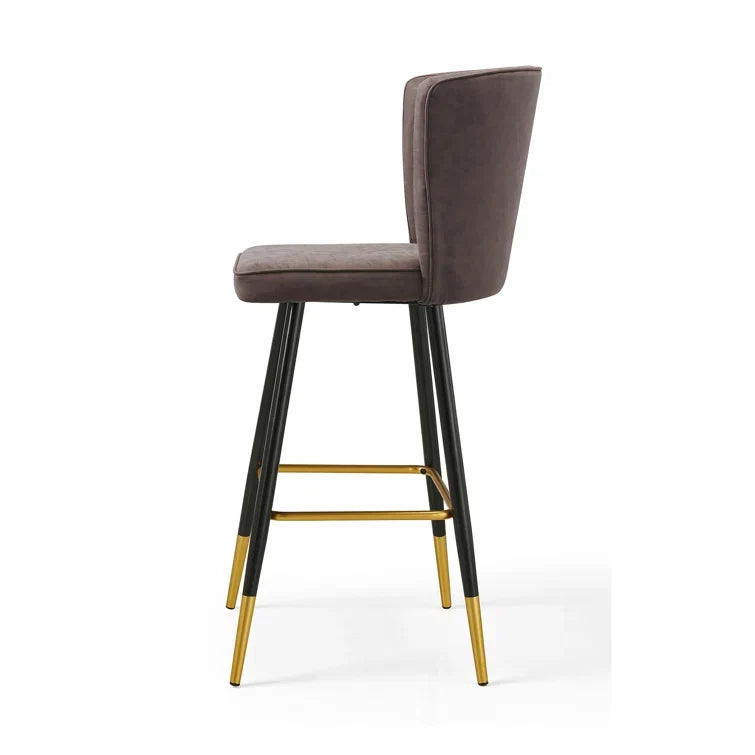 Upholstered 30'' Counter Stool with Metal Frame(Set of 2)