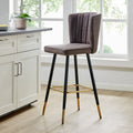Upholstered 30'' Counter Stool with Metal Frame(Set of 2)